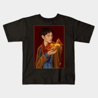 Shao Fei as Merlin painting Kids T-Shirt